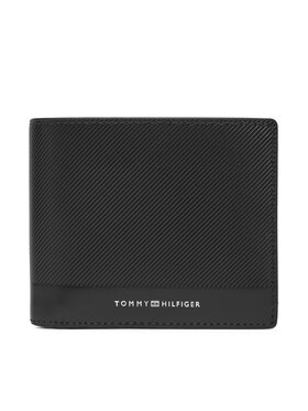Tommy Hilfiger Tommy Hilfiger Велике Чоловіче Портмоне Th Foundation Extra Cc And Coin AM0AM13509 Чорний