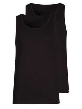 Skiny Skiny Komplet tank topów 80806 Czarny Slim Fit