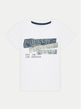 Guess Guess Тишърт N4BI19 I3Z14 Бял Regular Fit