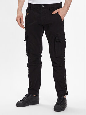 Alpha Industries Alpha Industries Bavlnené nohavice Task Force 106203 Čierna Regular Fit