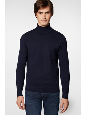 Próchnik Próchnik Golf Golf Ciemnogranatowy Bawełniany PM5 SW073224000018 Granatowy Slim Fit