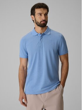 4F 4F Polo 4FRSS26TPTSM0899-32M Niebieski Regular Fit