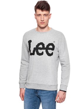 Lee Lee Bluza LOGO SWS Szary Regular Fit
