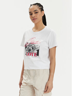 Guess Guess Футболка W4GI17 I3Z14 Білий Regular Fit