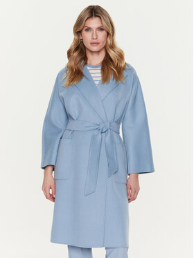 Weekend Max Mara Weekend Max Mara Wollmantel Selz 2350110337 Blau Regular Fit