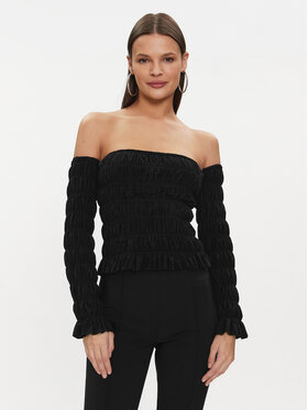 NORMA KAMALI NORMA KAMALI Bluse KK4226PL867001 Schwarz Regular Fit
