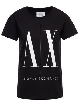 Armani Exchange Majica 8NYTCX YJG3Z 1200 Črna Regular Fit