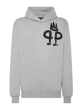 PHILIPP PLEIN PHILIPP PLEIN Mikina 9587 Sivá Regular Fit