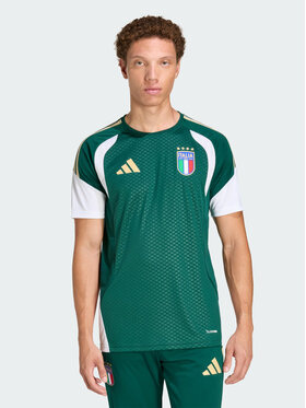 adidas adidas Koszulka techniczna Włochy Zielony Slim Fit