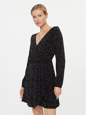 Pepe Jeans Pepe Jeans Kleid für den Alltag Amber PL953442 Schwarz Regular Fit