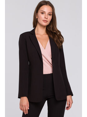 Makover Makover Marynarka K036 Czarny Regular Fit
