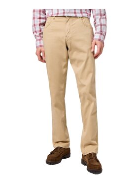 Wrangler Wrangler Spodnie materiałowe 112362345 Beżowy Straight Fit