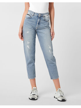 PHILIPP PLEIN PHILIPP PLEIN Jeansy 26291 Niebieski Mom Fit