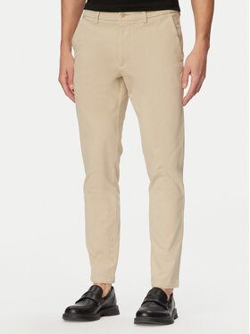 BOSS BOSS Chino nohavice H-Kaiton1 50543312 Béžová Slim Fit