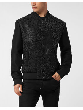PHILIPP PLEIN PHILIPP PLEIN Kurtka bomber 24853 Czarny Regular Fit