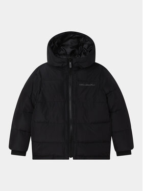 Karl Lagerfeld Kids Karl Lagerfeld Kids Kurtka puchowa Z26106 S Czarny Regular Fit