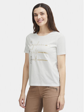 Fransa Fransa T-särk 20613424 Valge Regular Fit