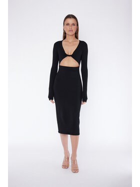 RÊVER DE MOI RÊVER DE MOI Sukienka TATIANA DRESS Czarny Skinny Fit
