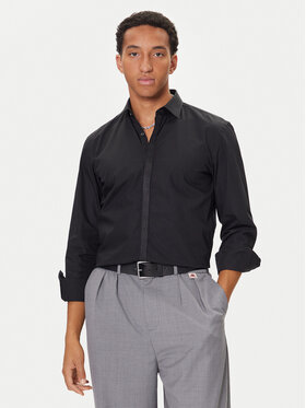 HUGO HUGO Koszula Keidi 50549775 Czarny Slim Fit
