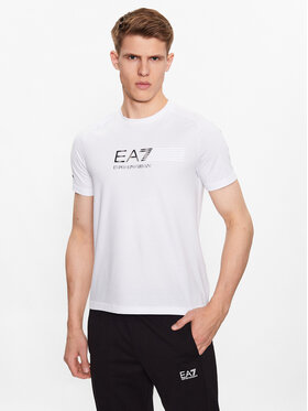 EA7 Emporio Armani EA7 Emporio Armani T-Shirt 3RPT22 PJMAZ 1100 Biały Regular Fit