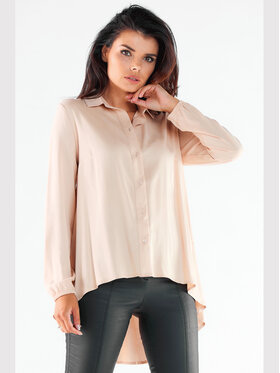 Awama Awama Camicia A527 Beige Basic Fit