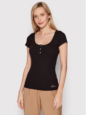 Guess Guess Halenka W2YP24 KBCO2 Černá Slim Fit