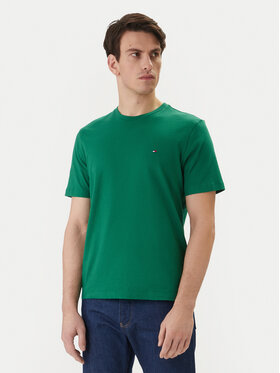 Tommy Hilfiger Tommy Hilfiger T-krekls Ess Seasonal MW0MW39995 Zaļš Regular Fit