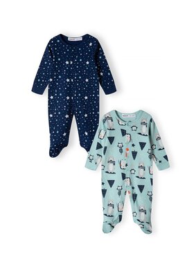 MINOTI MINOTI Komplet 2 par pajacy 15mbaby 4 Niebieski Regular Fit