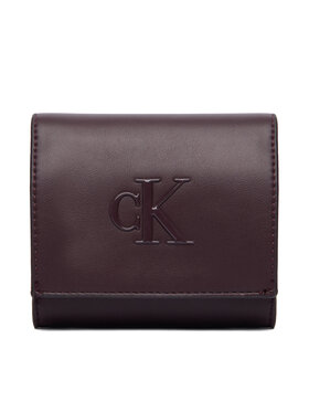 Calvin Klein Calvin Klein Geldbörse Bold Ck Medium Bifold LV04F1156G Dunkelrot