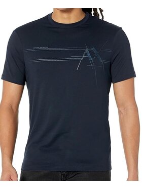 Armani Exchange Armani Exchange T-Shirt 6RZTKF ZJ8EZ 1510 Granatowy Slim Fit