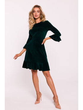 Made of Emotion Made of Emotion Večerní šaty M825 Zelená Feminine Fit