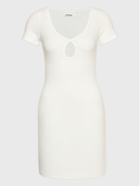 Glamorous Glamorous Každodenní šaty CK7014 Bílá Slim Fit