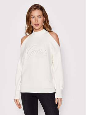 Guess Guess Pullover W2YR25 Z26I0 Weiß Relaxed Fit