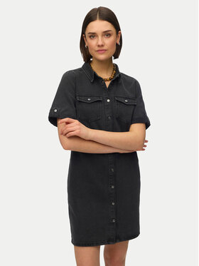 Vero Moda Vero Moda Rochie de blugi Jennie 10309665 Negru Regular Fit
