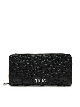 TOUS TOUS Duży Portfel Damski Puffy Bear 2002186351 Czarny
