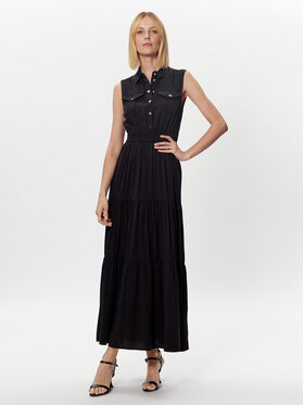 Gaudi Gaudi Ikdienas kleita 311BD15002 Melns Regular Fit