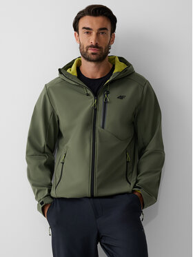 4F 4F Kurtka wielofunkcyjna BETWEEN LAYERS Khaki Regular Fit