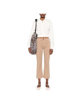 PINKO Pinko Spodnie materiałowe 100172A1JM Beżowy Slim Fit