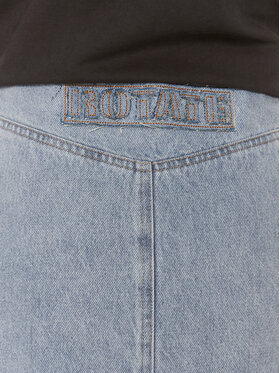 ROTATE Jeans Suknja Denim Laced Mini 1120101468 Plava Regular Fit