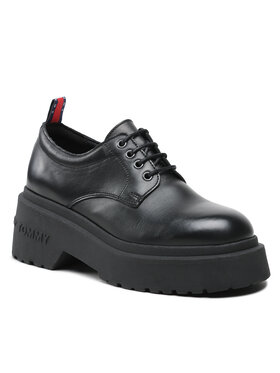 Tommy Jeans Tommy Jeans Loaferek Tjw Ava Lace Up EN0EN02219 Fekete