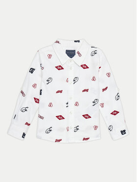Guess Guess Cămașă N4BH02 W9CL0 Alb Regular Fit