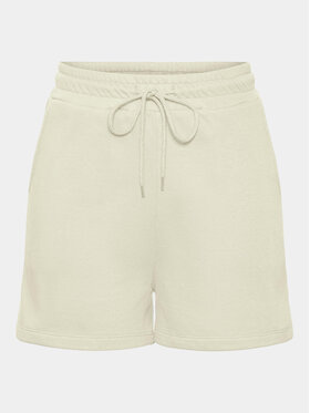 Pieces Pieces Pantaloni scurți sport Chilli Summer 17118868 Écru Regular Fit