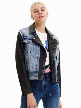 Desigual Desigual Geacă de blugi 23SWED49 Albastru Regular Fit