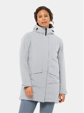 Jack Wolfskin Jack Wolfskin Μπουφάν χειμωνιάτικο Tempelhof Coat 1116151 Γκρι Regular Fit