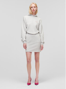 KARL LAGERFELD KARL LAGERFELD Trikotažinė suknelė 226W1352 Pilka Regular Fit