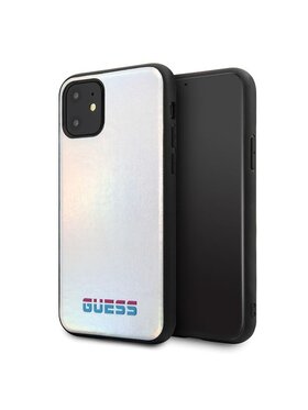 Guess Guess Etui na telefon Iridescent Srebrny