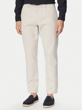 BOSS BOSS Chino kalhoty 50559158 Krémová Tapered Fit