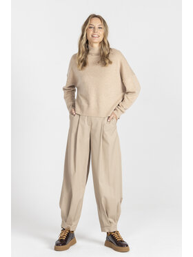 Deni Cler Milano Deni Cler Milano Sweter T-DC-S455-E5-90-13-1 Beżowy Loose Fit
