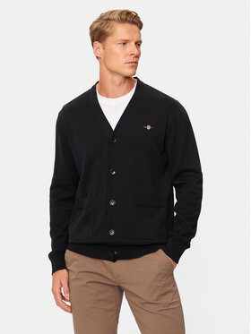 Gant Gant Kardigan 8030556 Czarny Regular Fit
