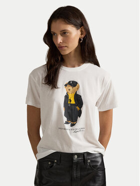 Polo Ralph Lauren Polo Ralph Lauren T-shirt 211A87615002 Bijela Regular Fit